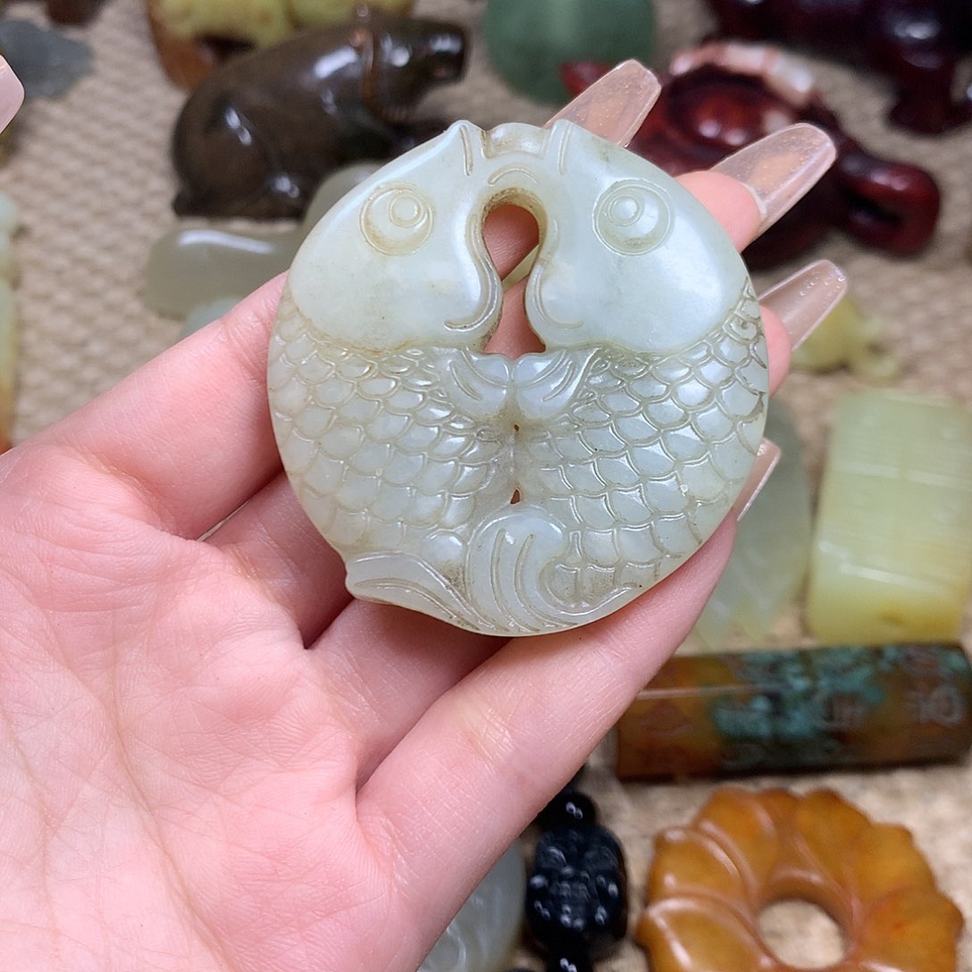 白玉菩提吊坠挂件