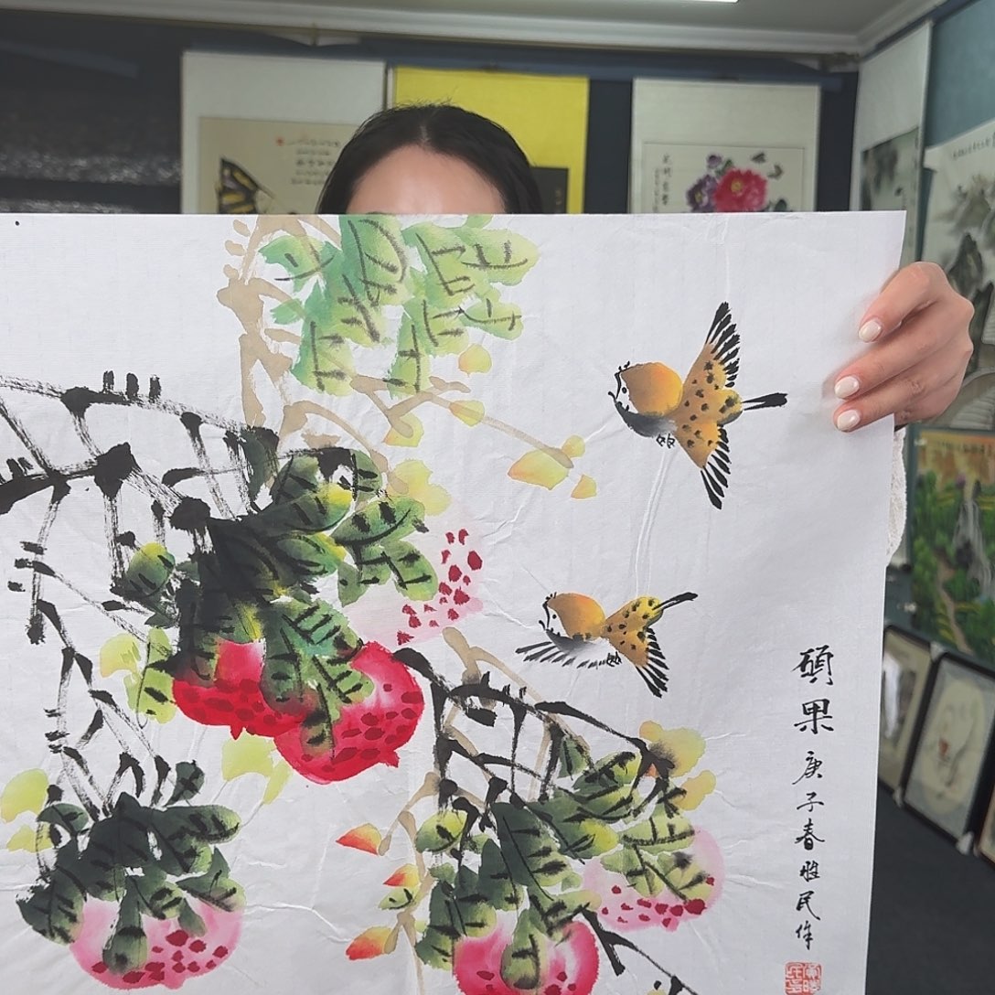 纯手绘国画作品作品