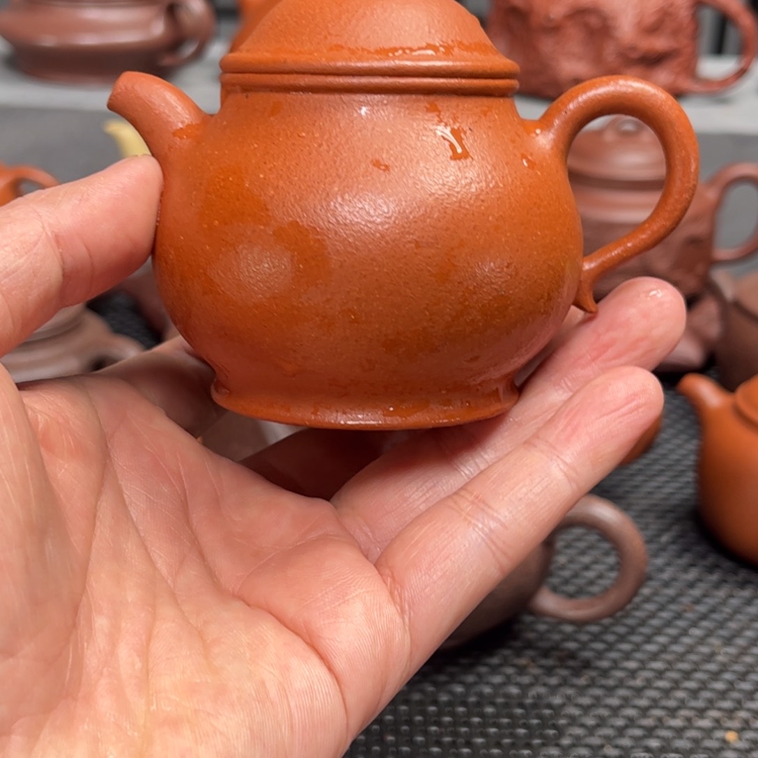 紫砂茶壶河**饿紫砂艺术茶具套装红降坡