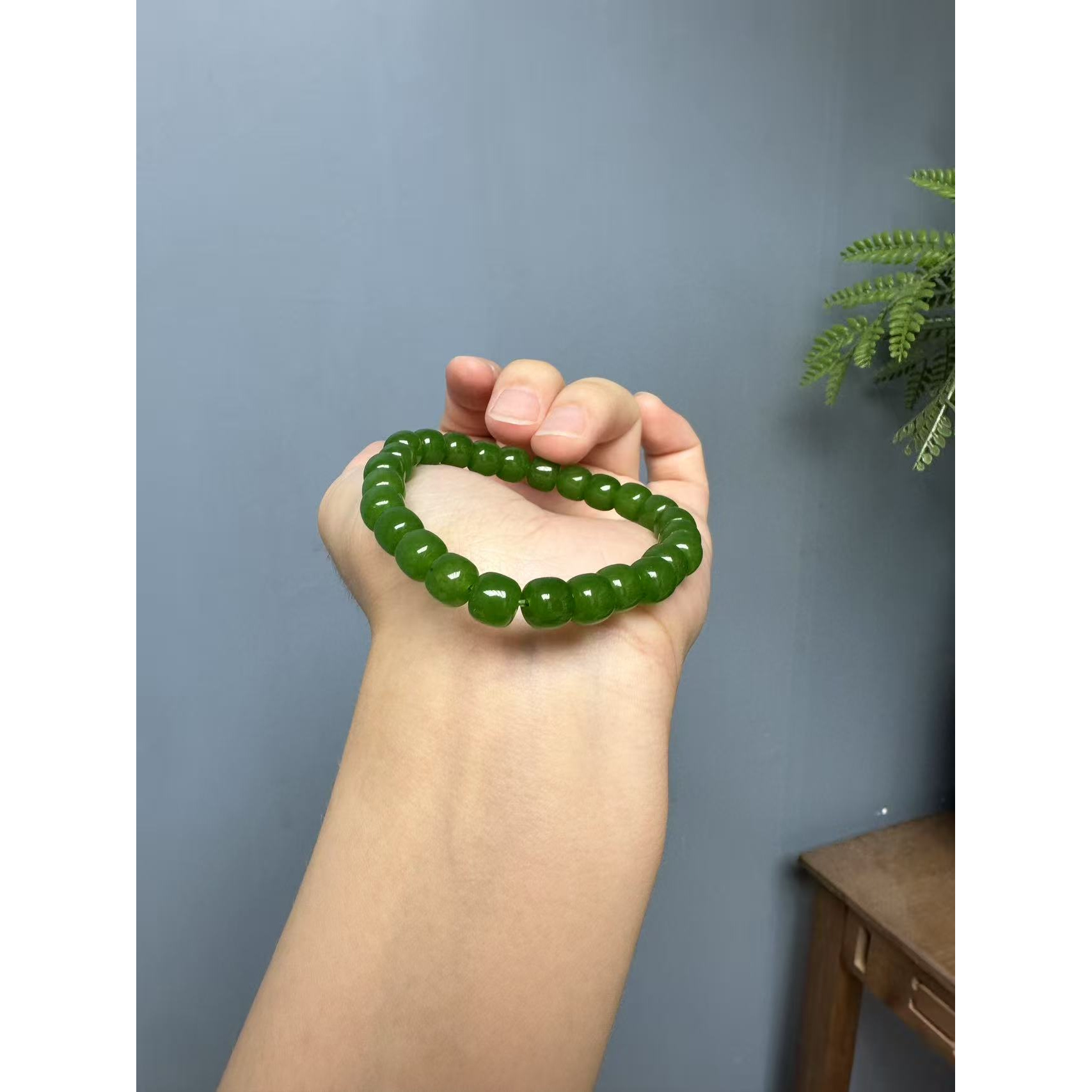 和田玉桶珠手链手串