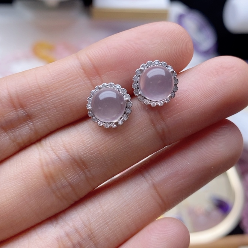 【闪购商品】水晶耳钉银S925镶嵌耳钉