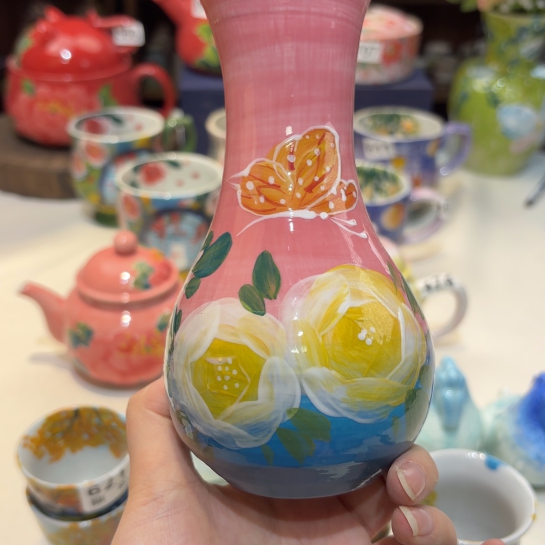 景德镇手绘高温釉下彩陶瓷茶具