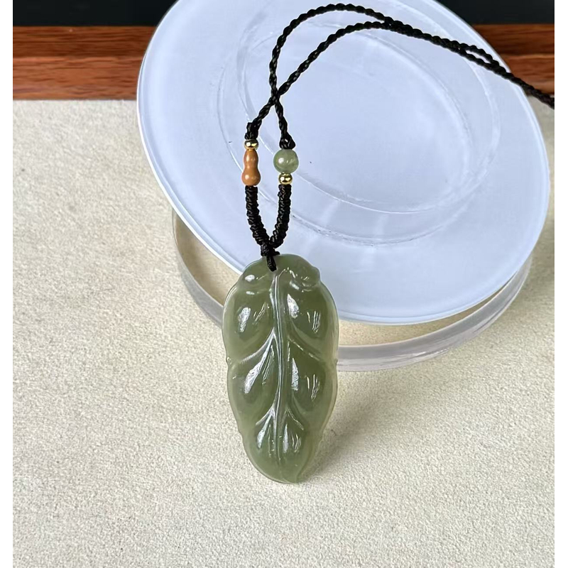 和田玉 金枝玉叶 大业有成 吊坠