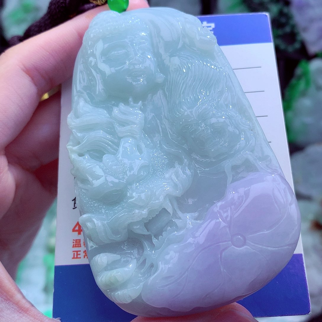 翡翠未镶嵌颈饰天然