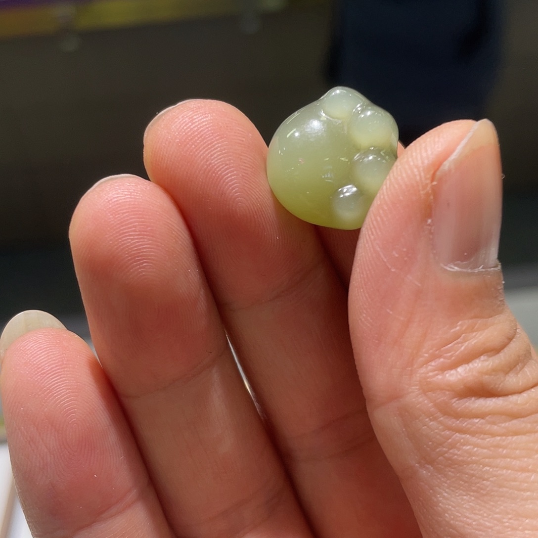 和田玉未镶嵌颈饰猫爪