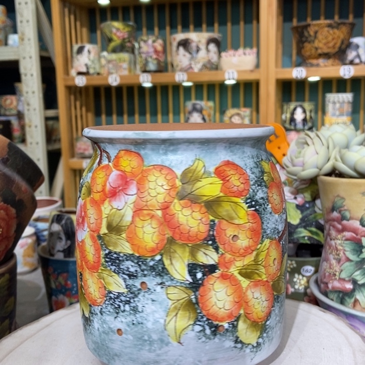 红陶景德镇艺术手绘作品