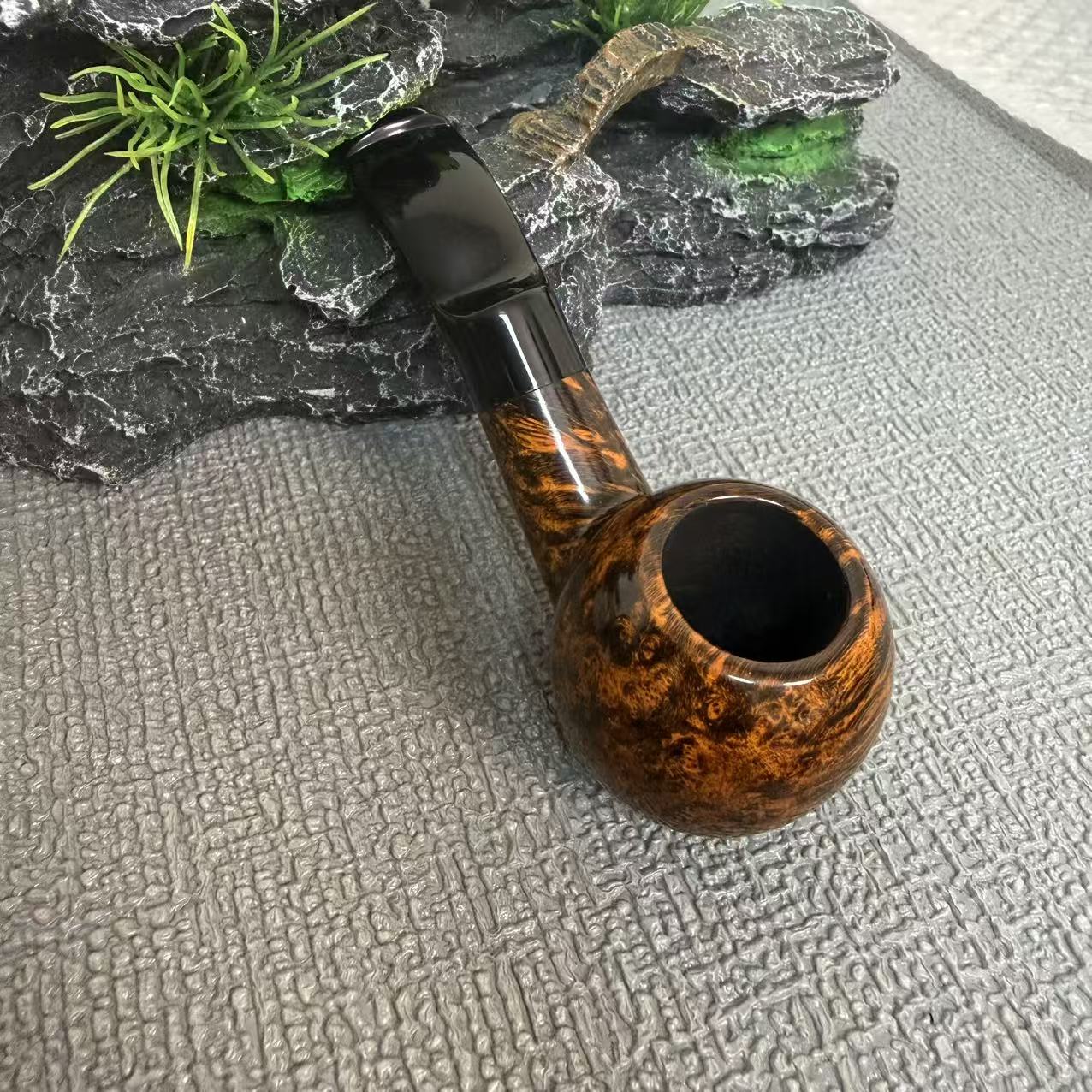 wd33光面纯手工石楠木烟斗