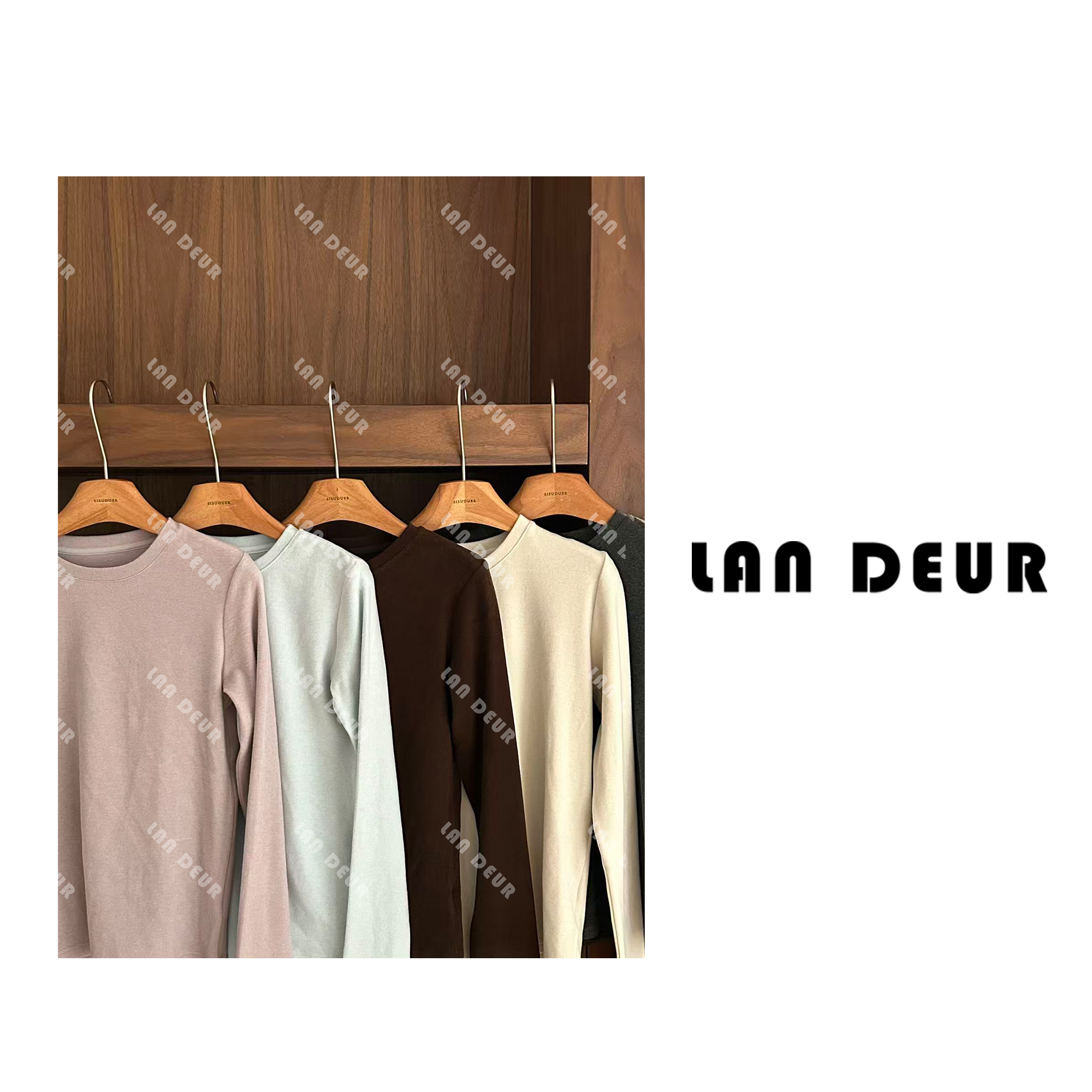 JIUJIU【冰雪精灵】百搭简约修身慵懒风秋冬长袖T恤女上衣