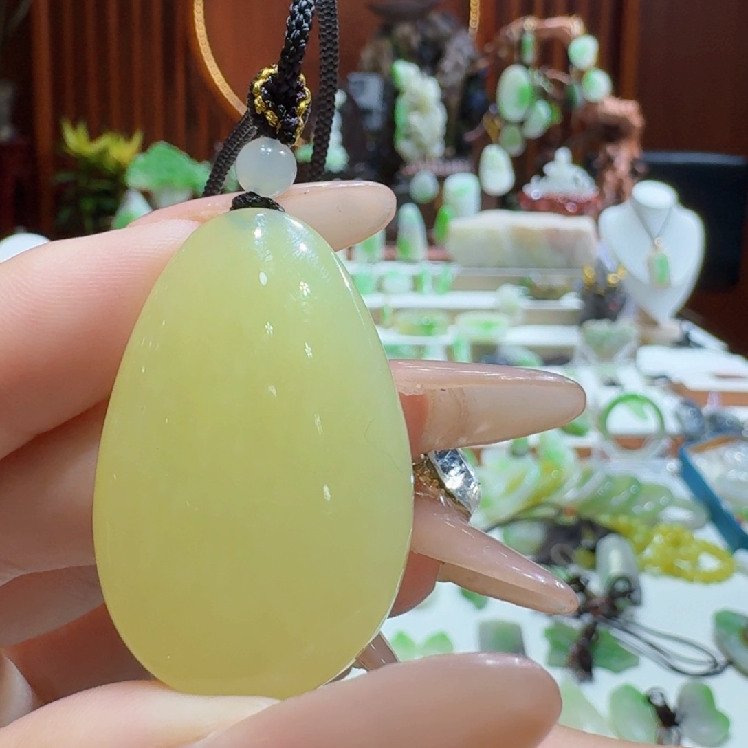 和田玉格尔木黄口牌子未镶嵌