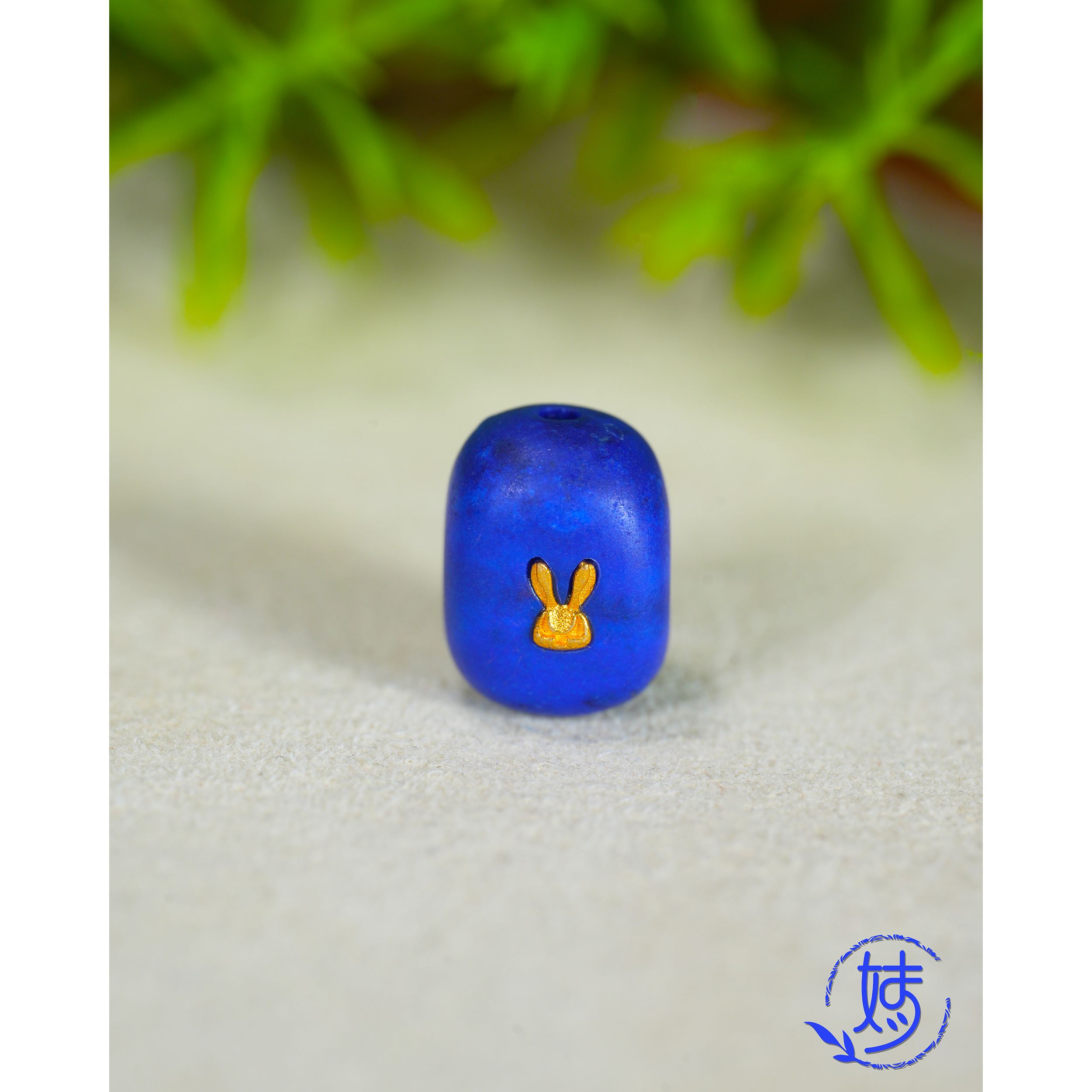【婧婧精选】臻品 · 18K金青金石兔子配件 ≈9MM+ 多样性发