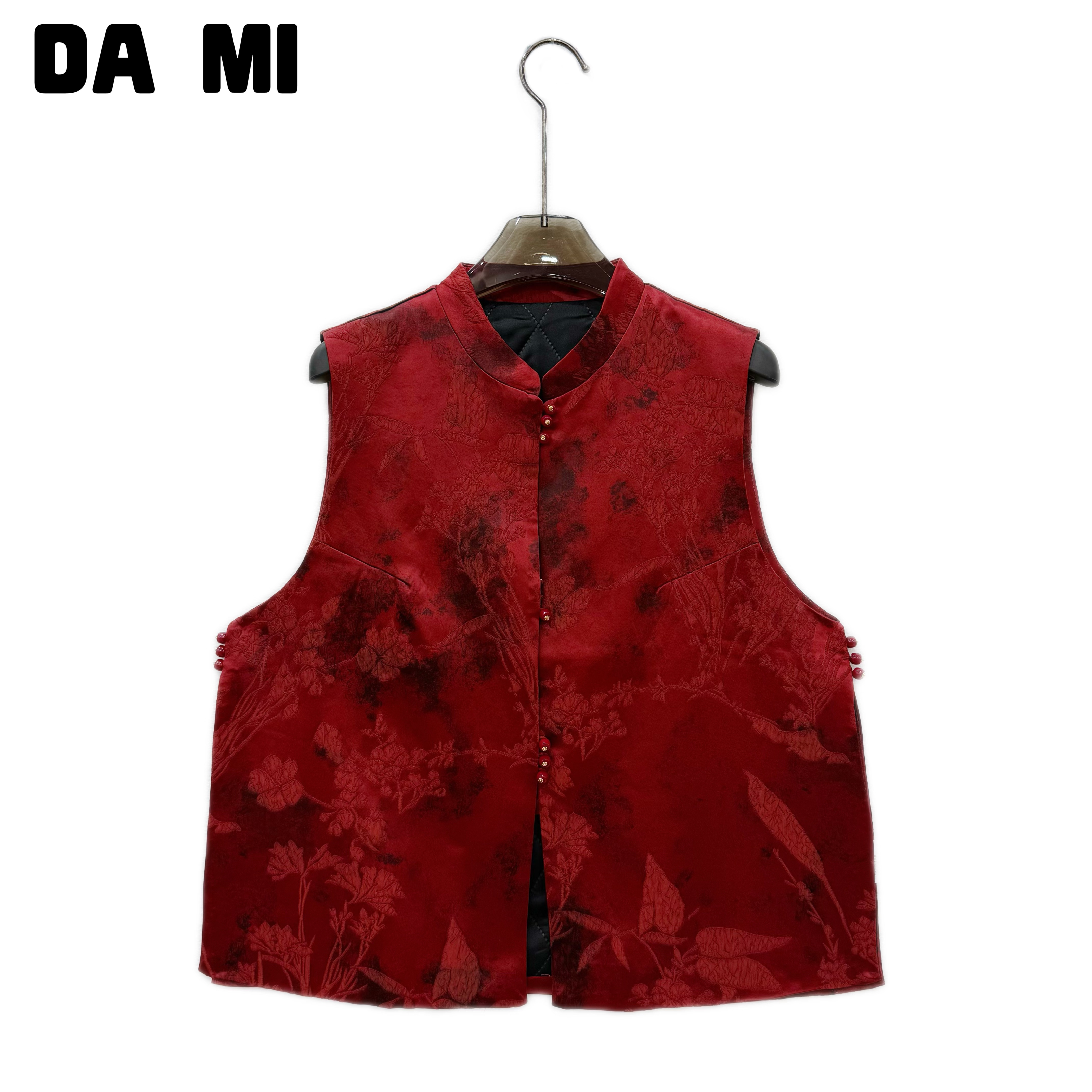 【大蜜】8106#提花冬季宽松型秋季马甲马夹紫色网红百搭上衣