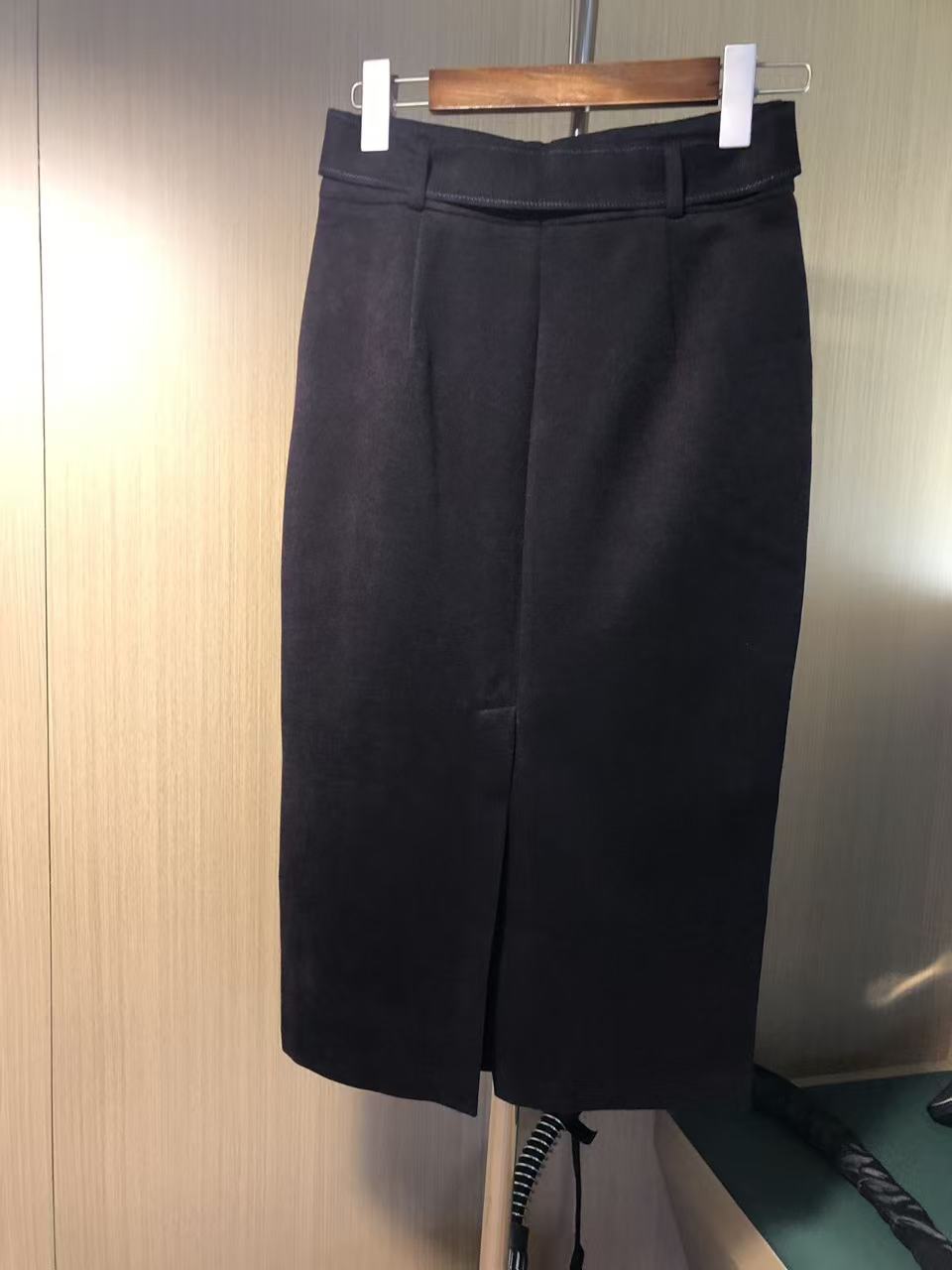 成人长裙松紧带高腰不皱半身裙显瘦女士高腰半身裙