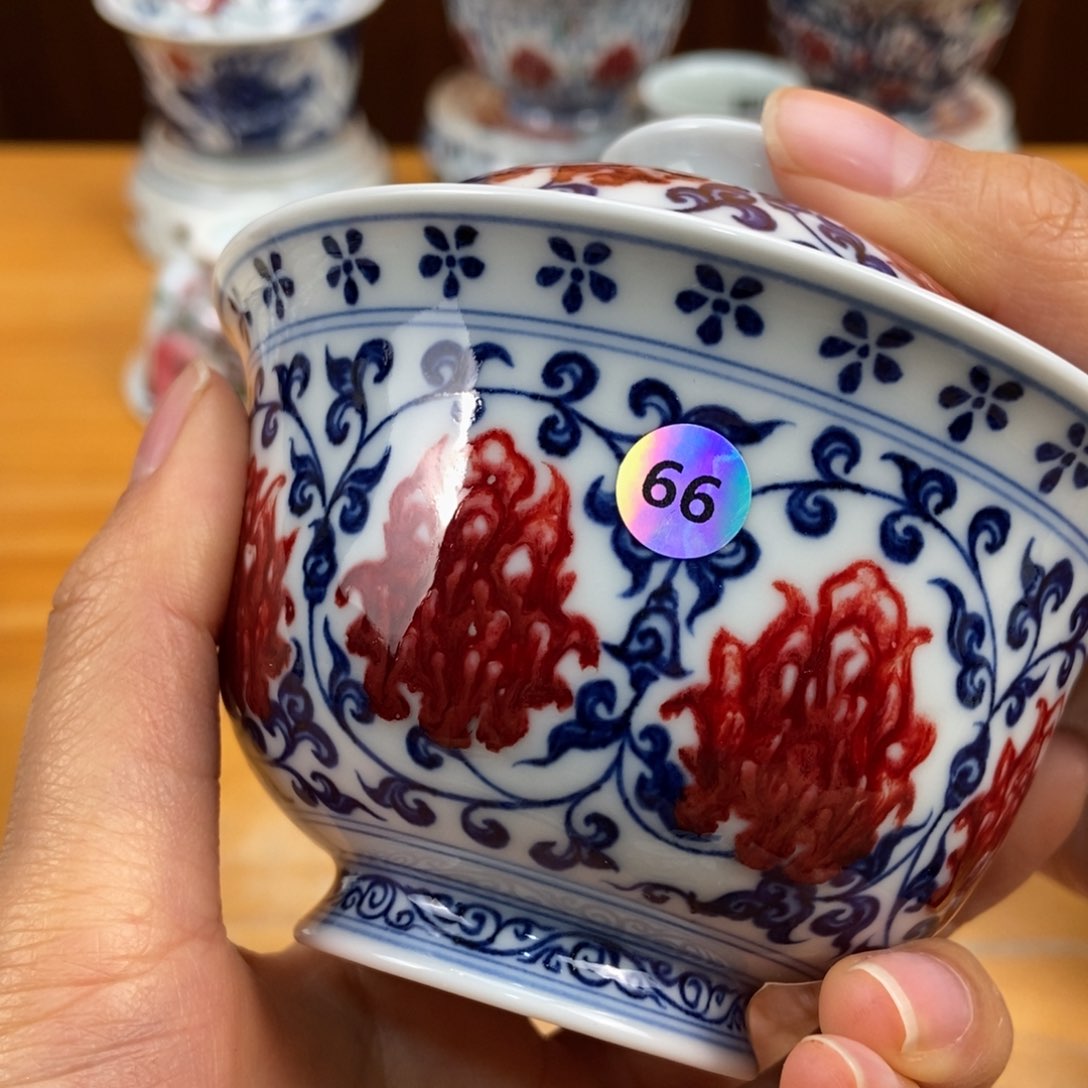 手绘现代茶具非古董