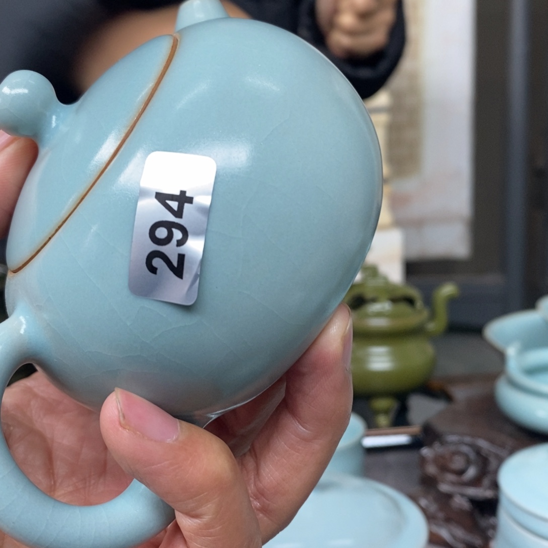 逍***遥陶瓷壶抱朴瓷器仿古微瑕