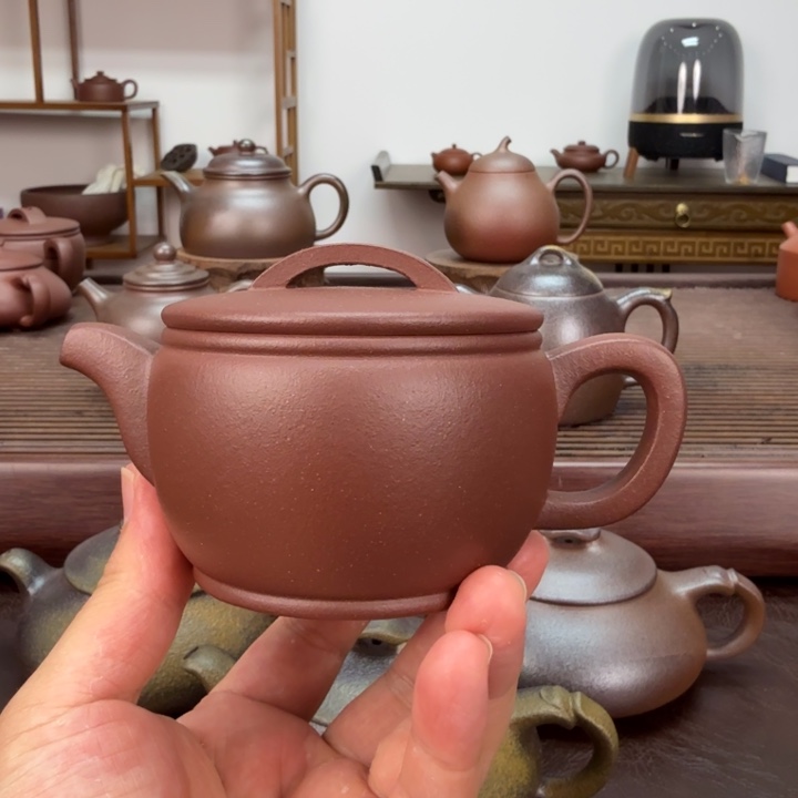 茶壶紫砂底槽青175毫升
