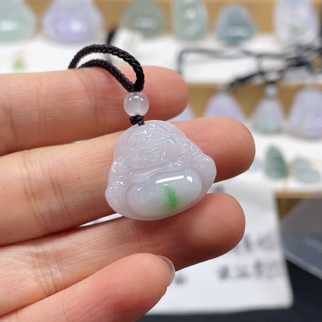 翡翠未镶嵌颈饰天然翡翠佛公吊坠一件5号