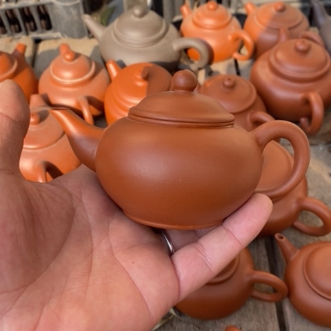 紫砂茶壶老朱泥鸽嘴水平120-150cc