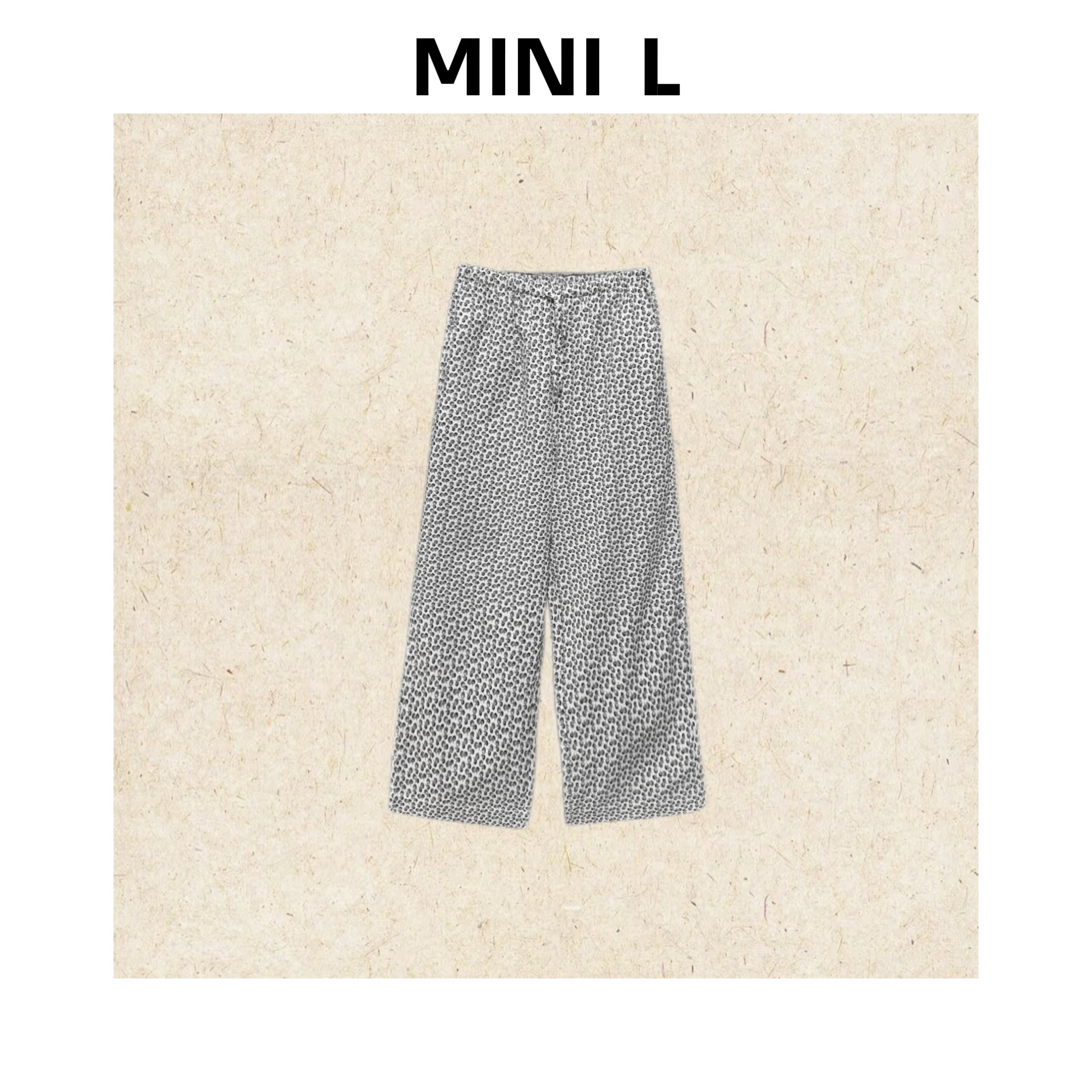 [MINI L]“小坚果”腔调松弛休闲直筒裤子
