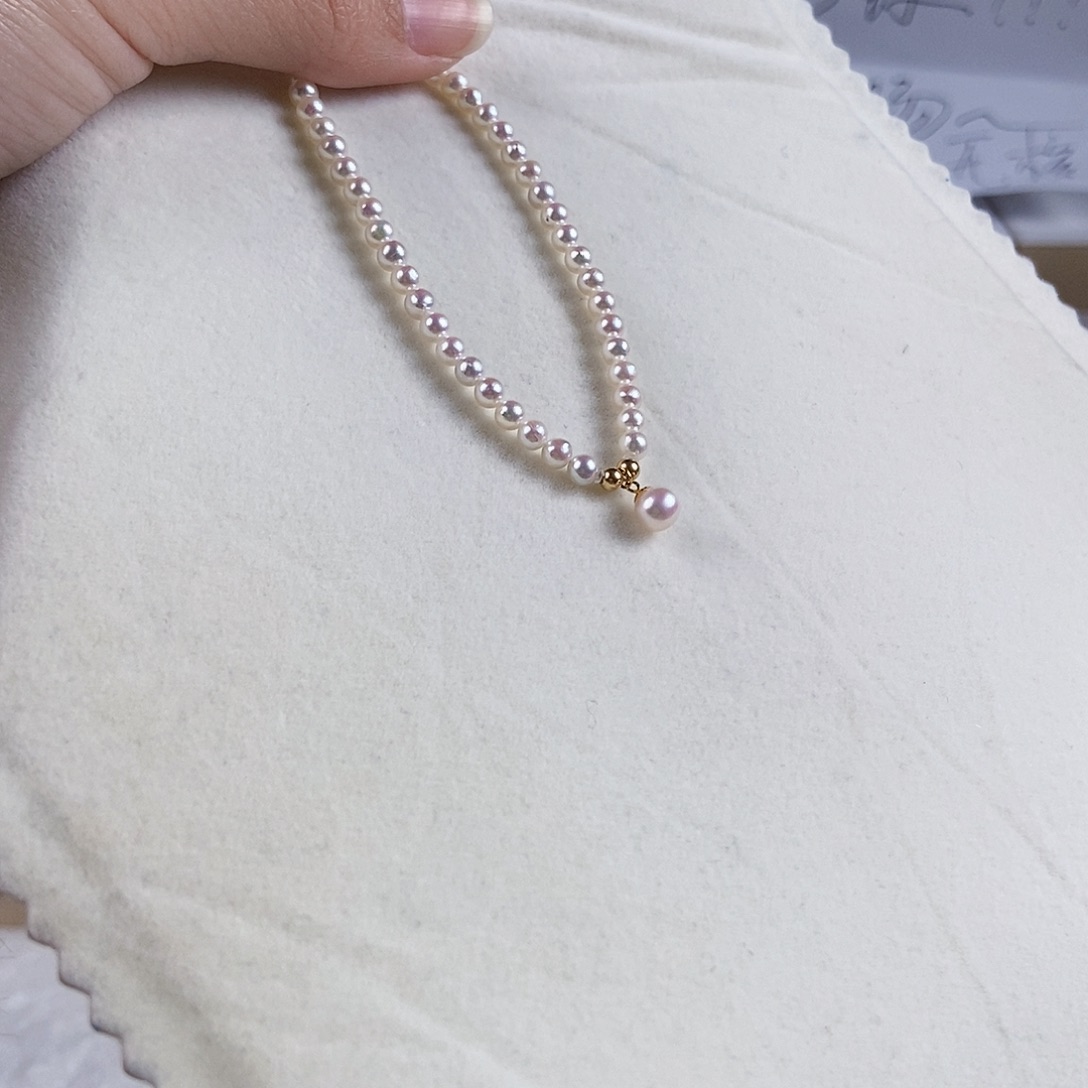 淡水珍珠手绳银S925镶嵌