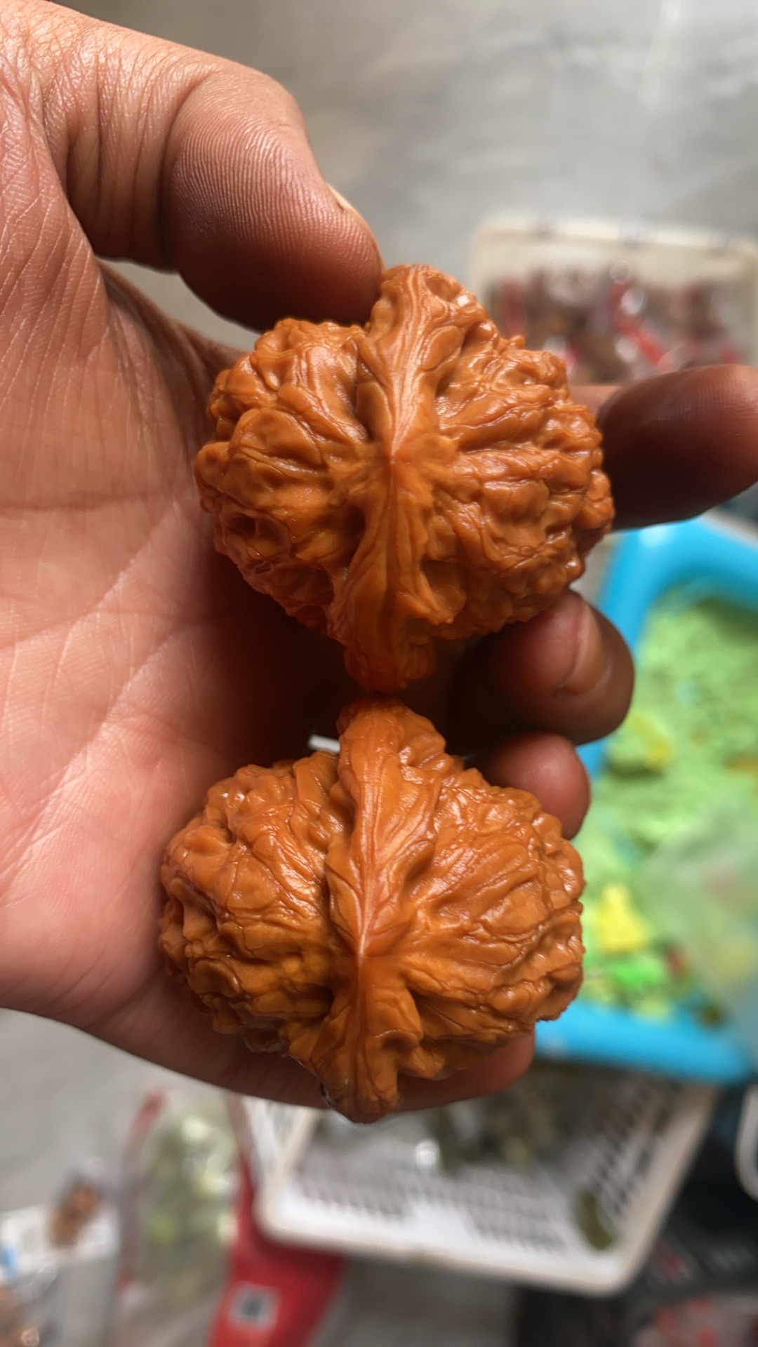 精品文玩核桃狮子头手把件可盘玩