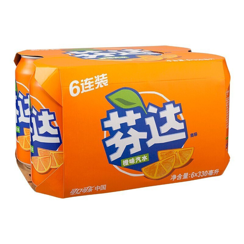 Fanta/芬达橙味汽水33ml*24罐（可备注常温，冰镇）