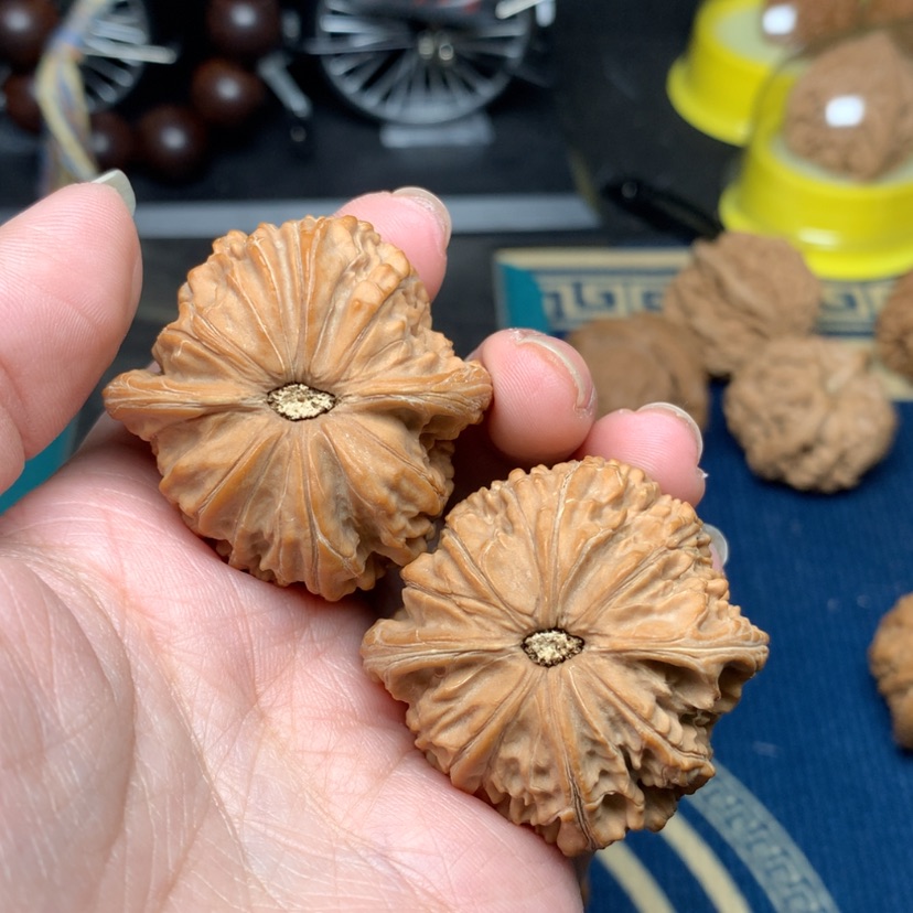 【闪购商品】核桃摆件无***ㅤ41磨盘编号4168