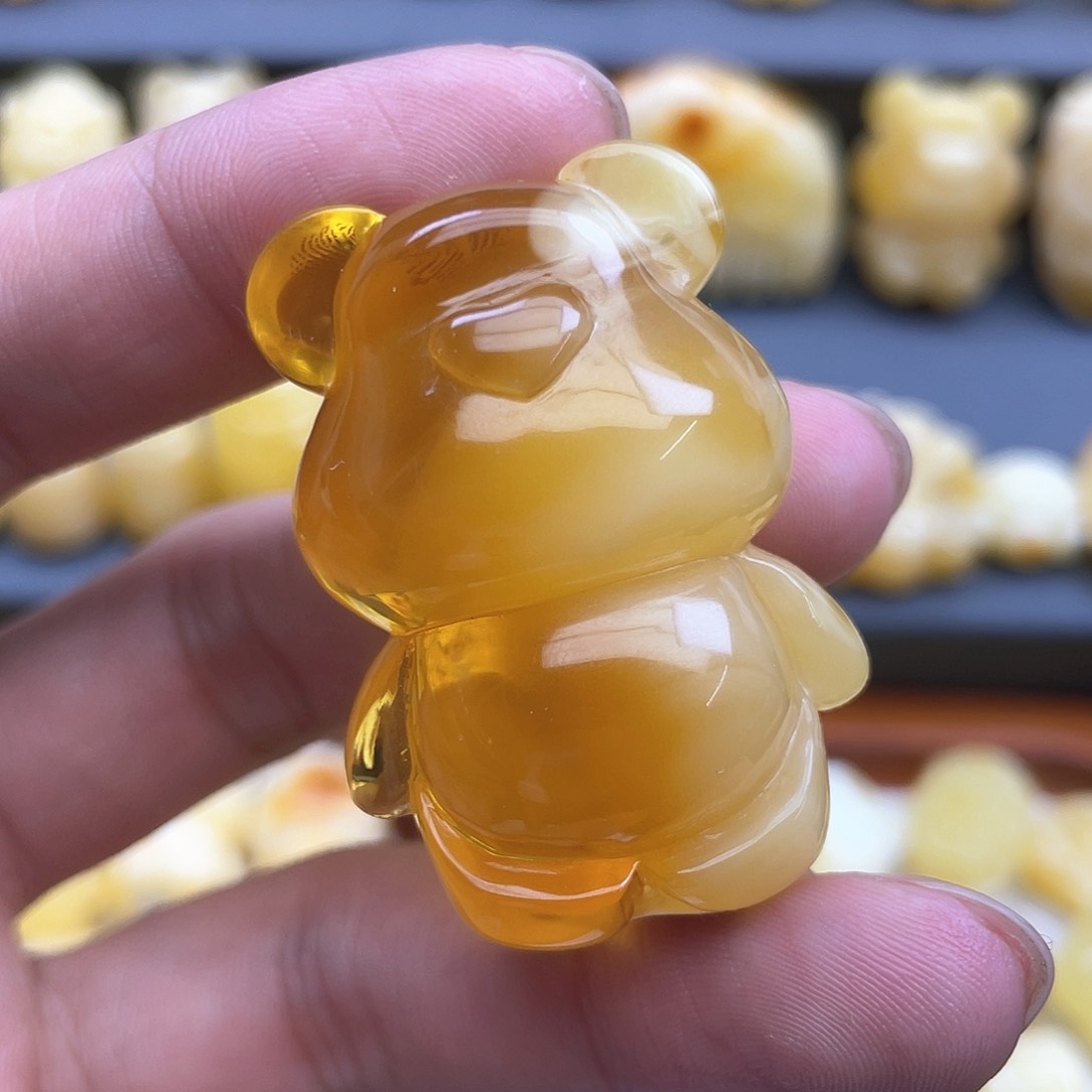 琥珀裸石未镶嵌蜜蜡
