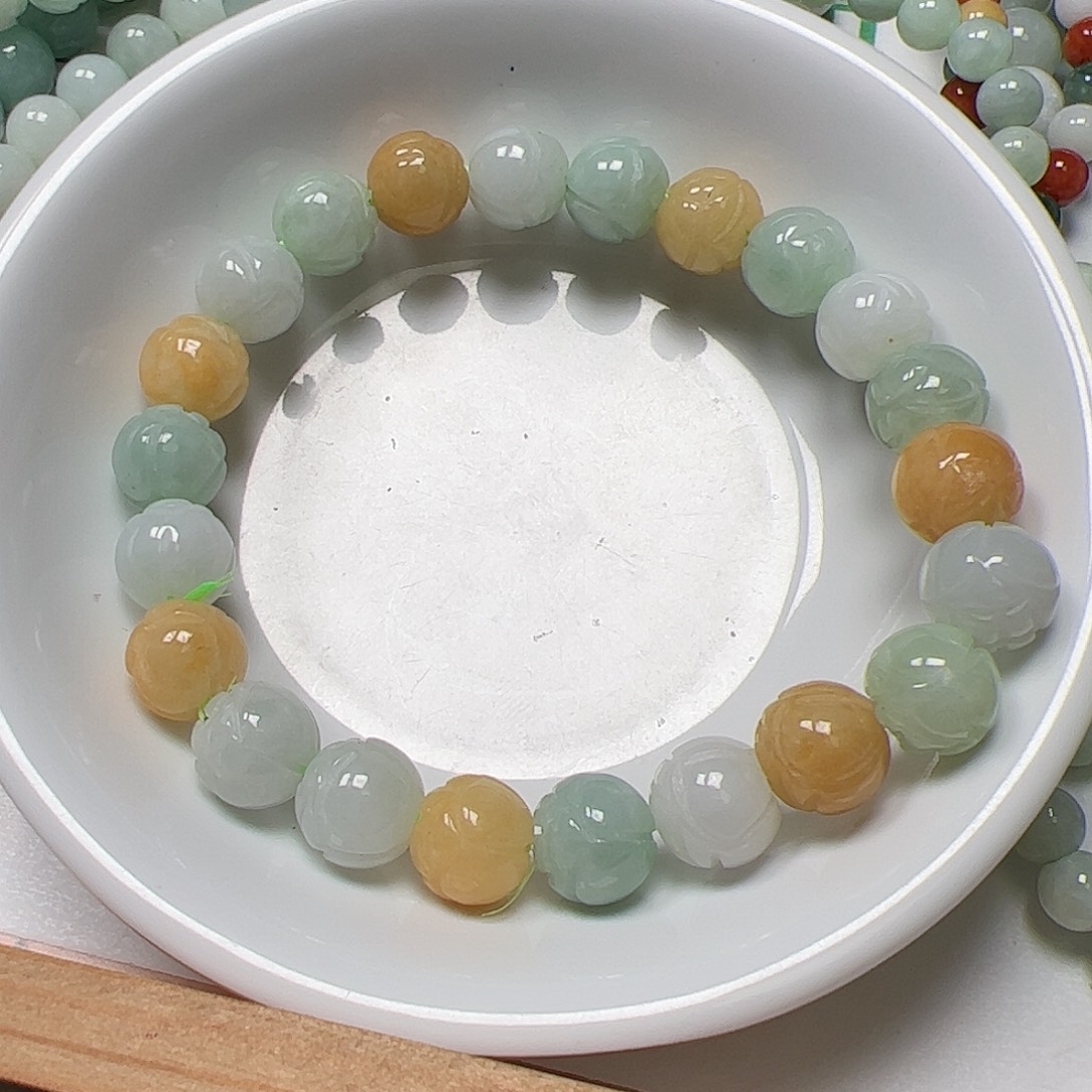 【闪购商品】翡翠手链未镶嵌竹*外卡9