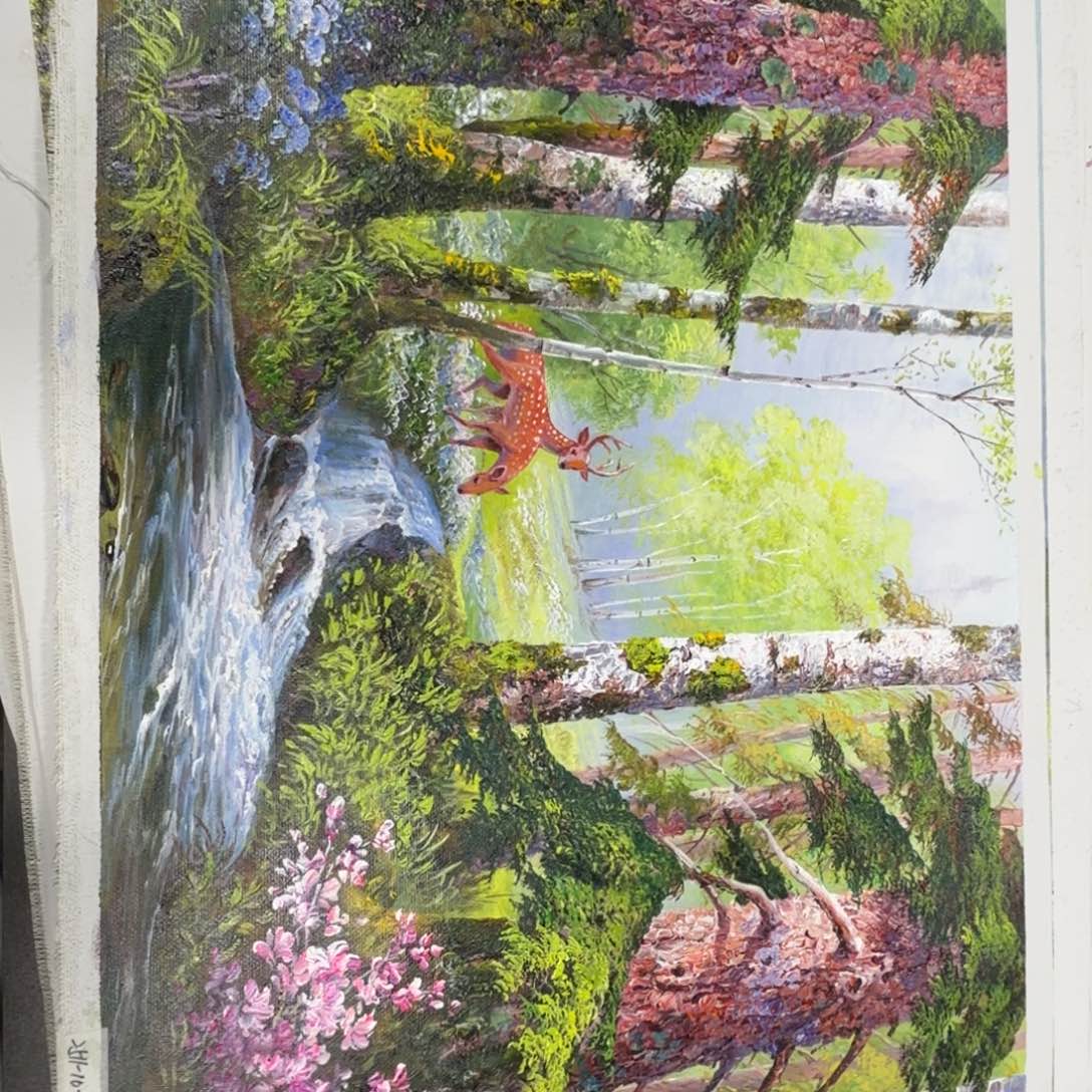油画加油加油加油努力加油努力