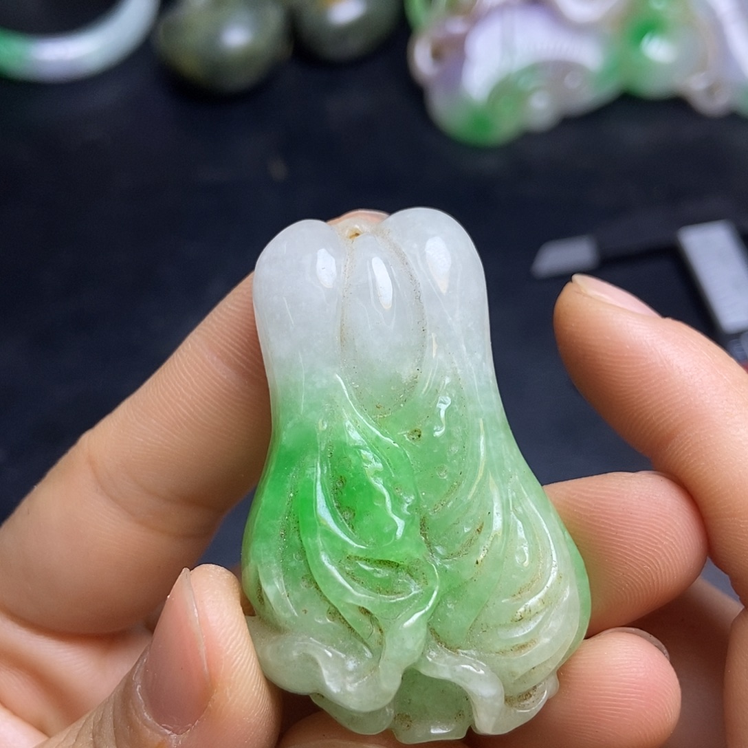 吊坠白玉菩提精品文玩