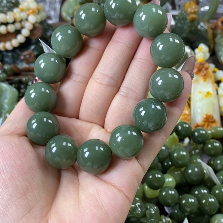 透闪石质玉手串未镶嵌喀****训