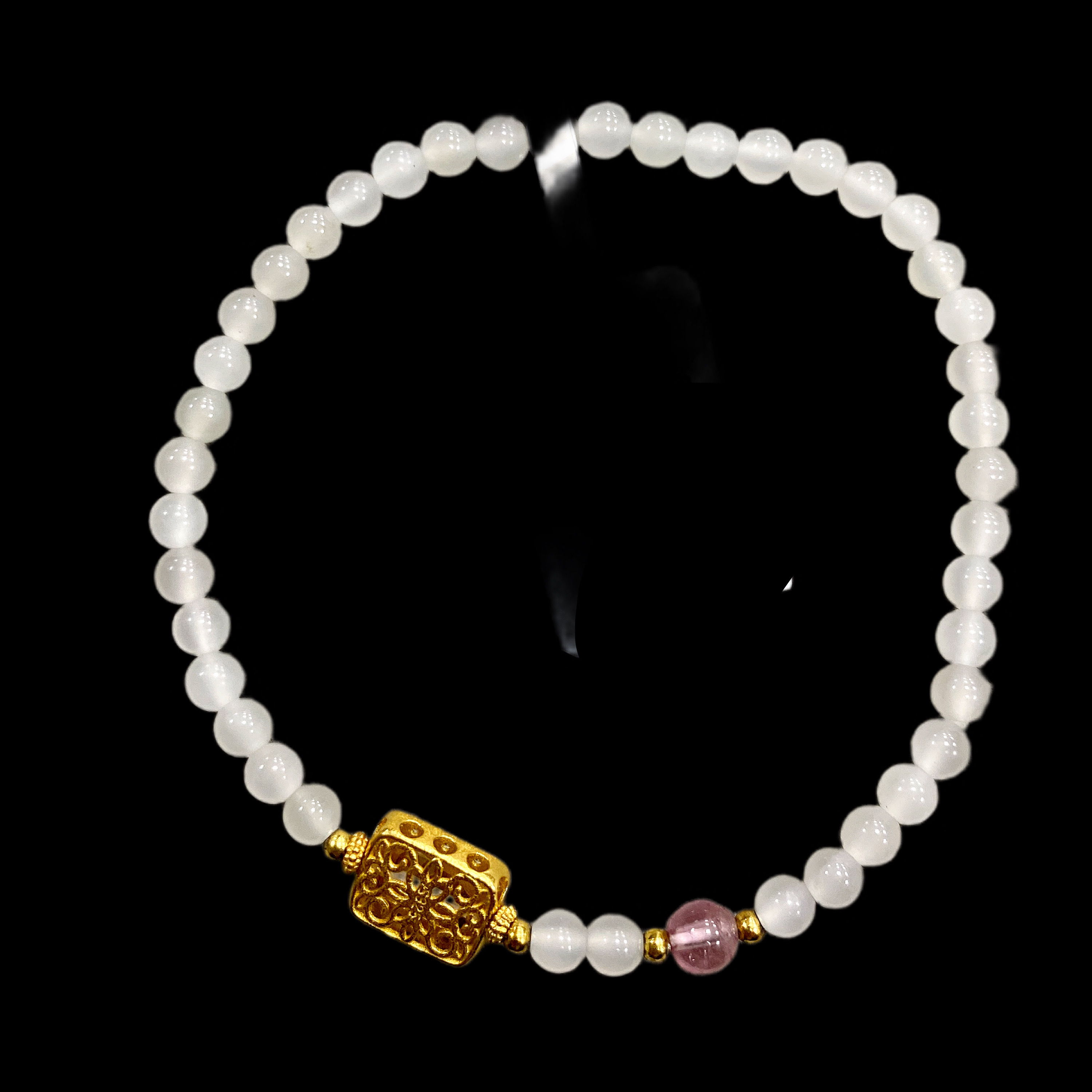 N0677和田玉手串多样性发一