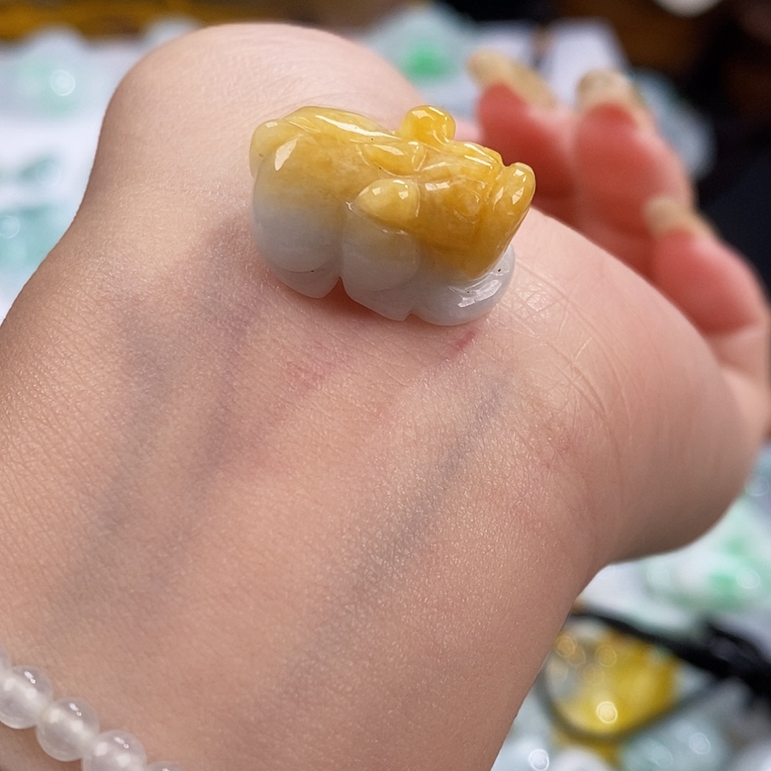 翡翠未镶嵌颈饰6609