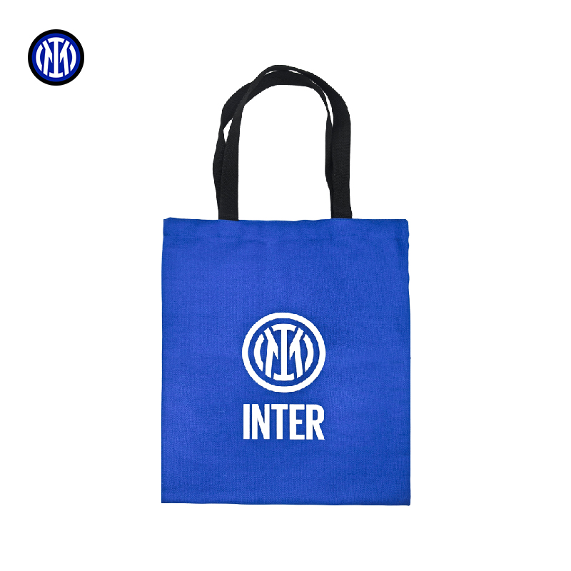 FCIM/国际米兰足球俱乐部蓝黑帆布包便携手提袋购物环保袋