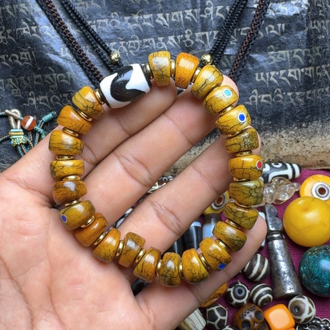 金刚菩提手串牦牛骨