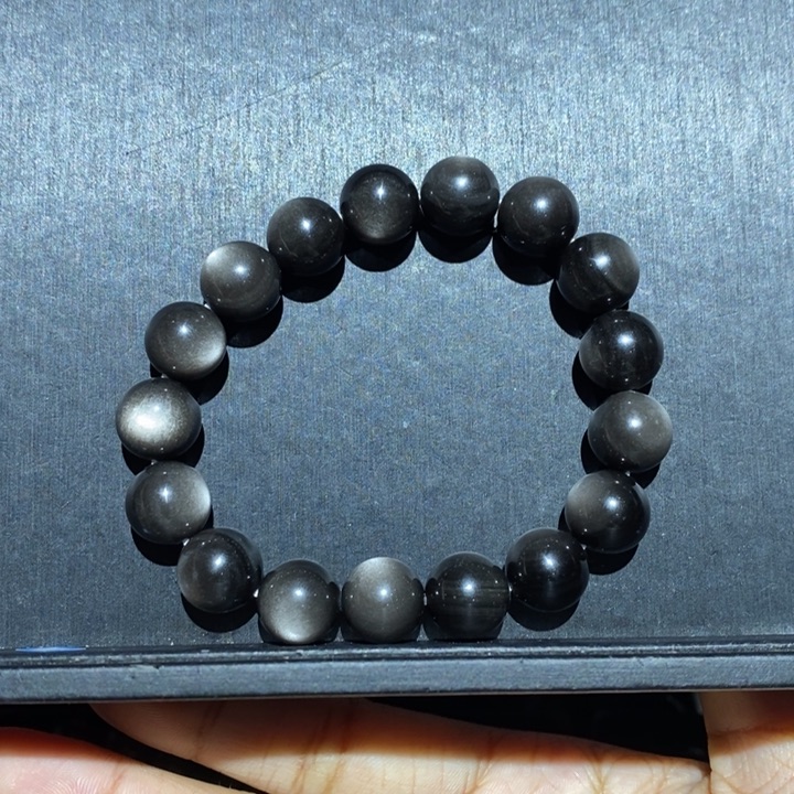 黑曜岩手链未镶嵌S****.