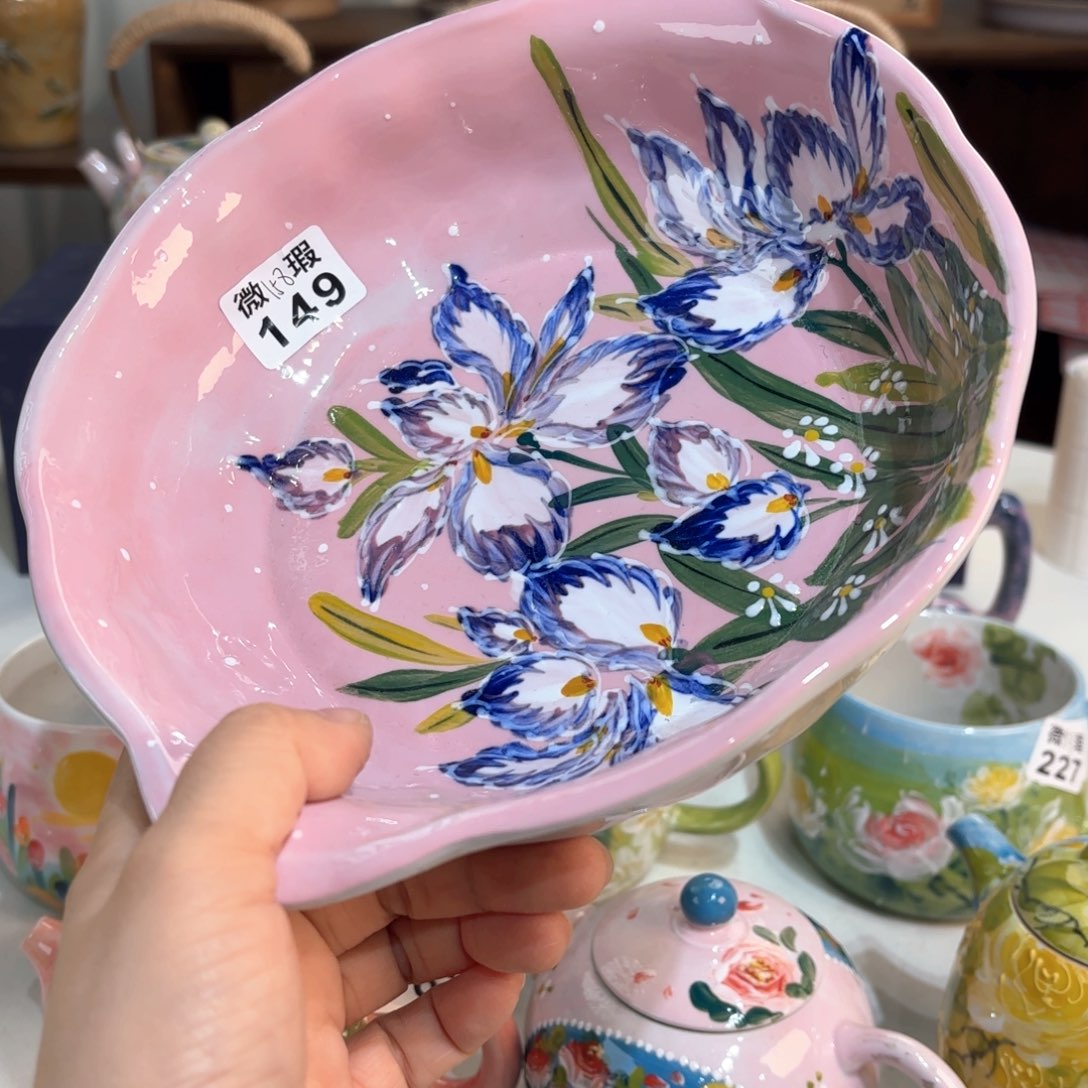 景德镇手绘高温釉下彩陶瓷茶具