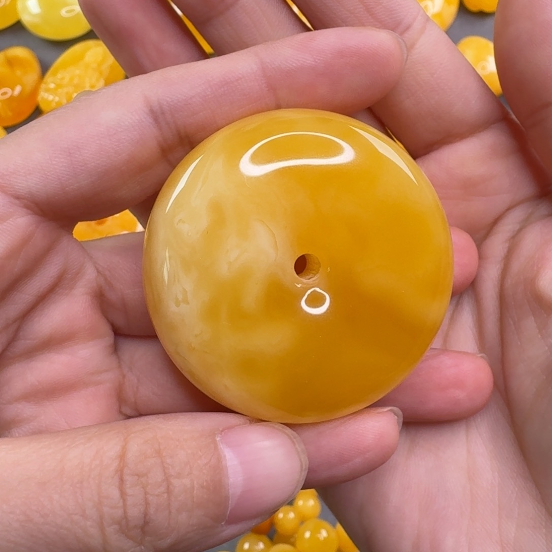 蜜蜡毛衣链未镶嵌