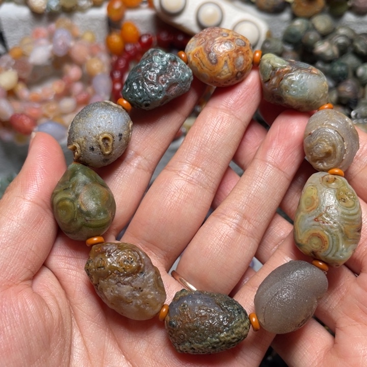 玛瑙/玉髓合金手链