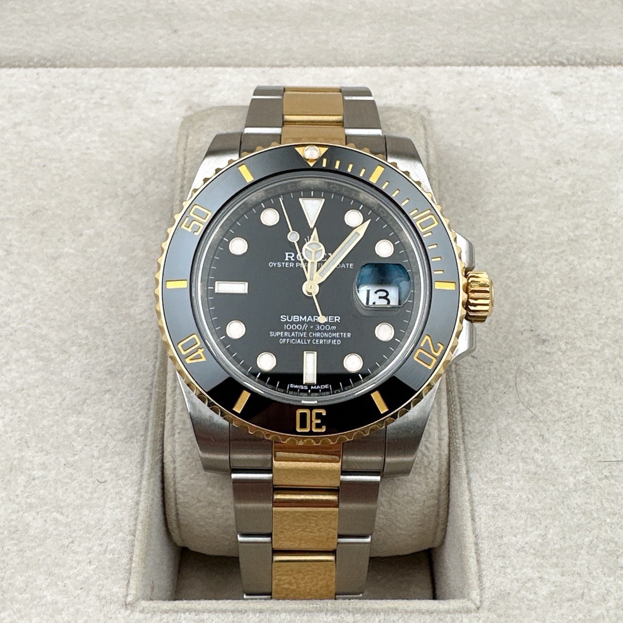 99新 Rolex/劳力士 潜航者 m116613ln-0001 40mm 全套空白卡