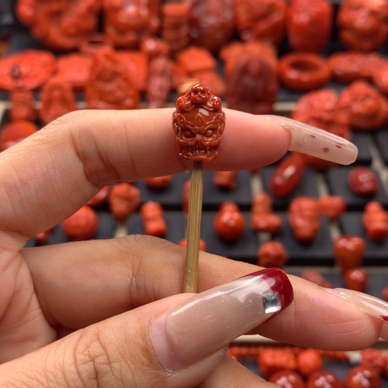 【闪购商品】南红玛瑙恶灵背云10mm➕未镶嵌