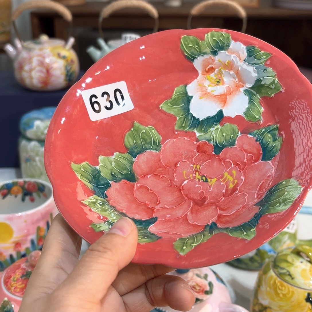 景德镇手绘高温釉下彩陶瓷茶具