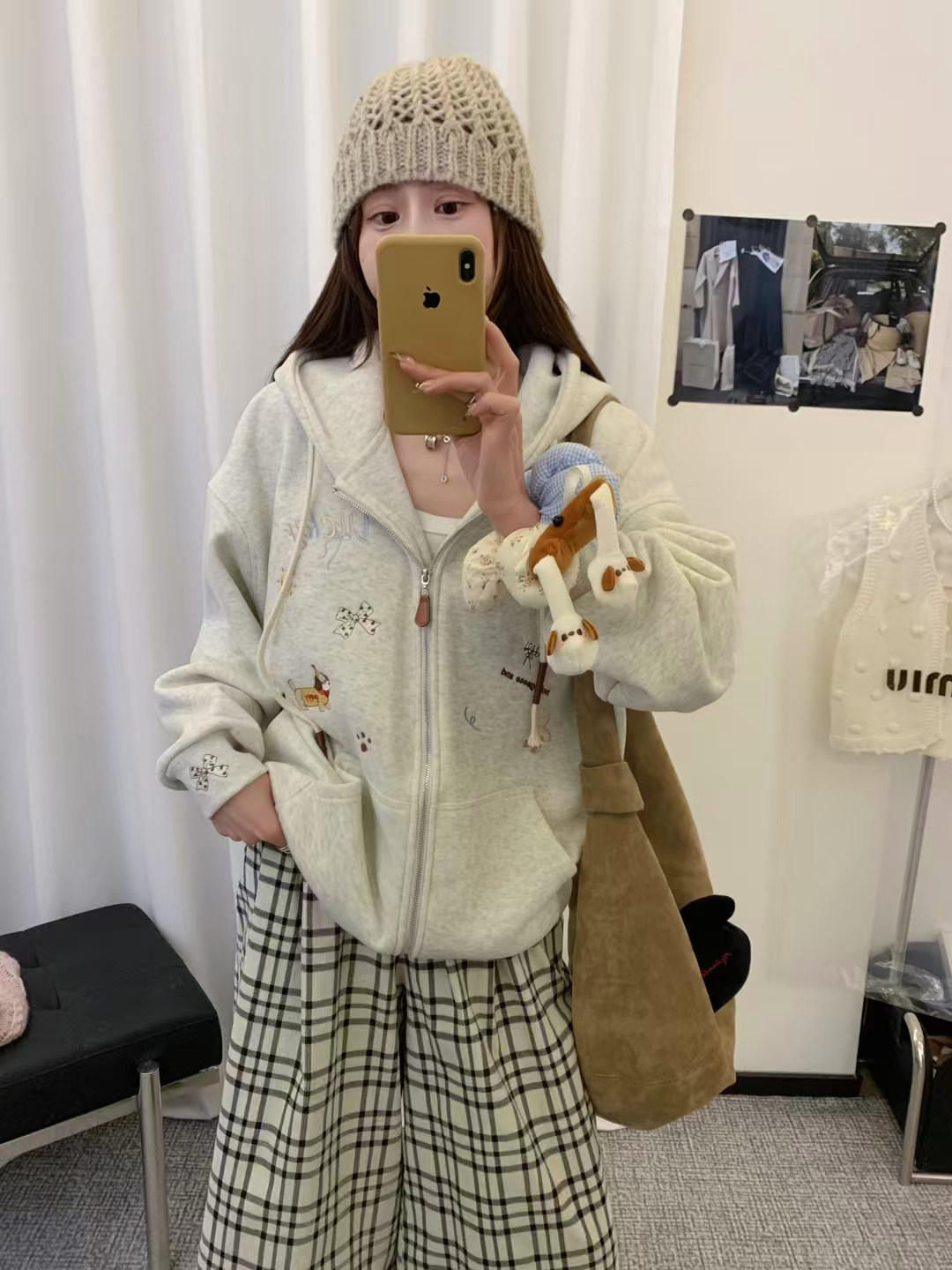 201-299冬季加绒韩系卫衣百搭减龄宽松休闲时尚保暖女款长袖打底