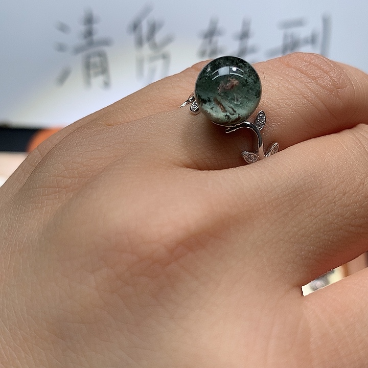 水晶银S925镶嵌戒指