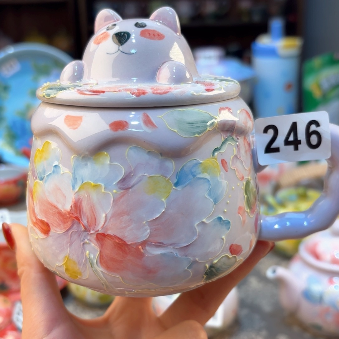 景德镇手绘高温釉下彩陶瓷茶具