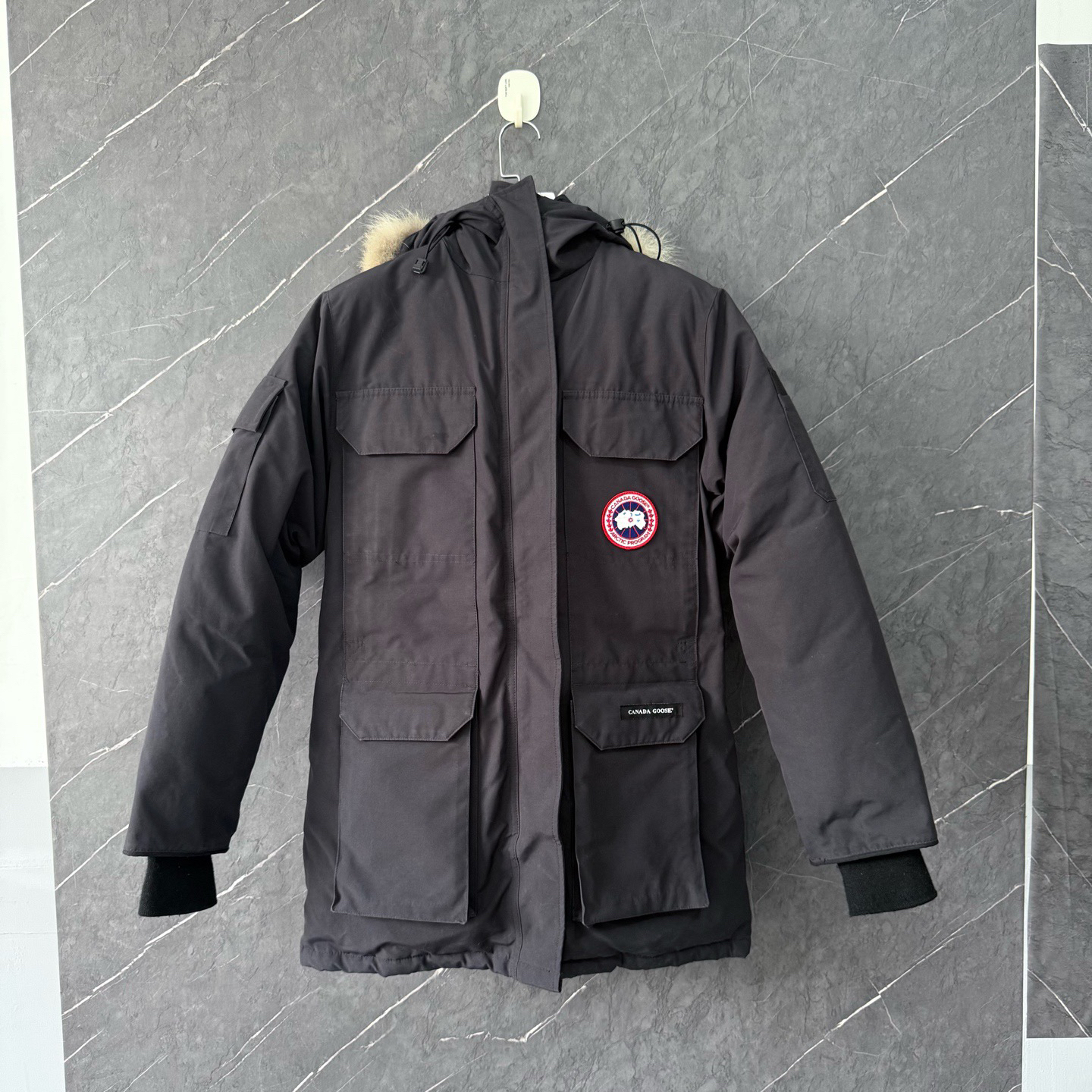 95新 CANADA GOOSE 海军蓝远征羽绒服/s码/无配件