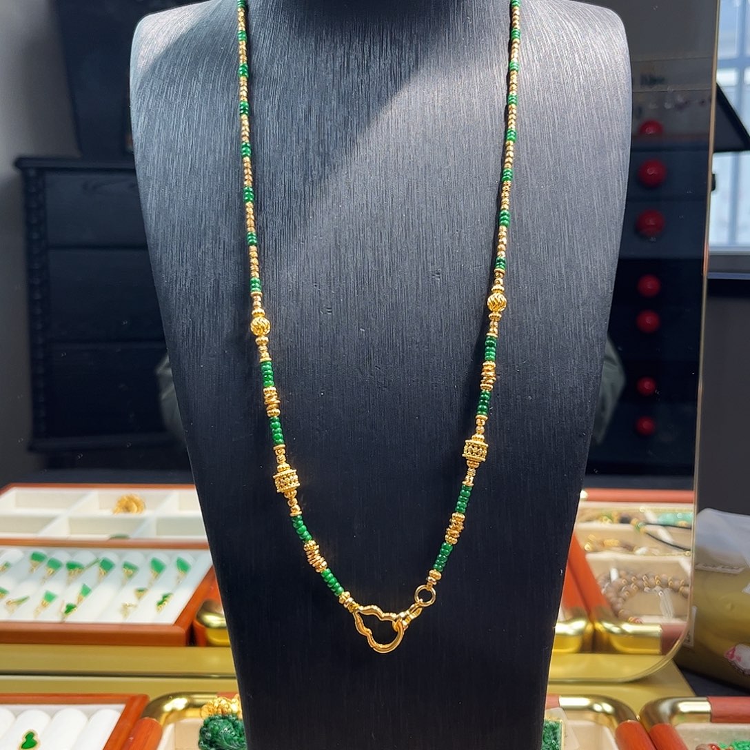 翡翠银S925镶嵌套链