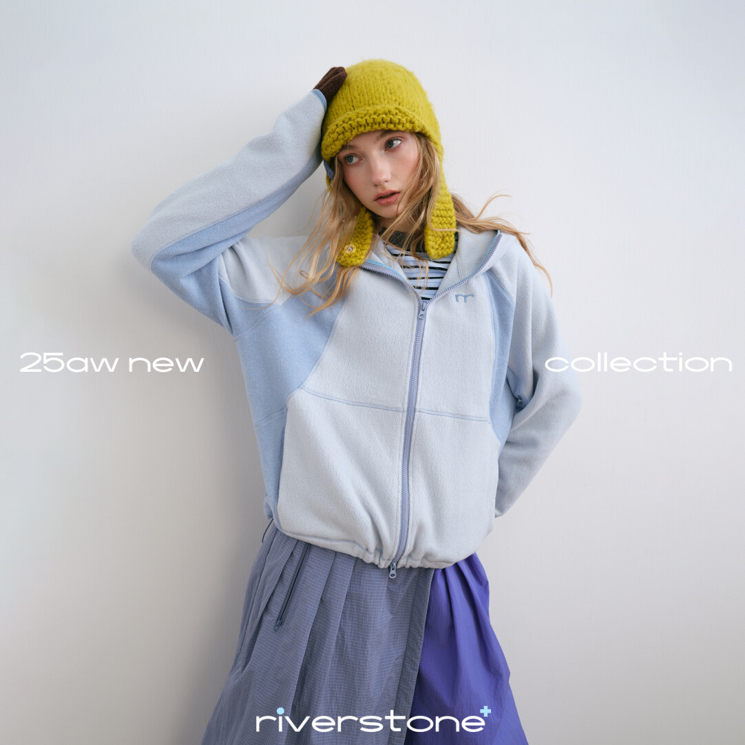 riverstone plus （达播）摇粒绒连帽拉链休闲外套撞色保暖夹克