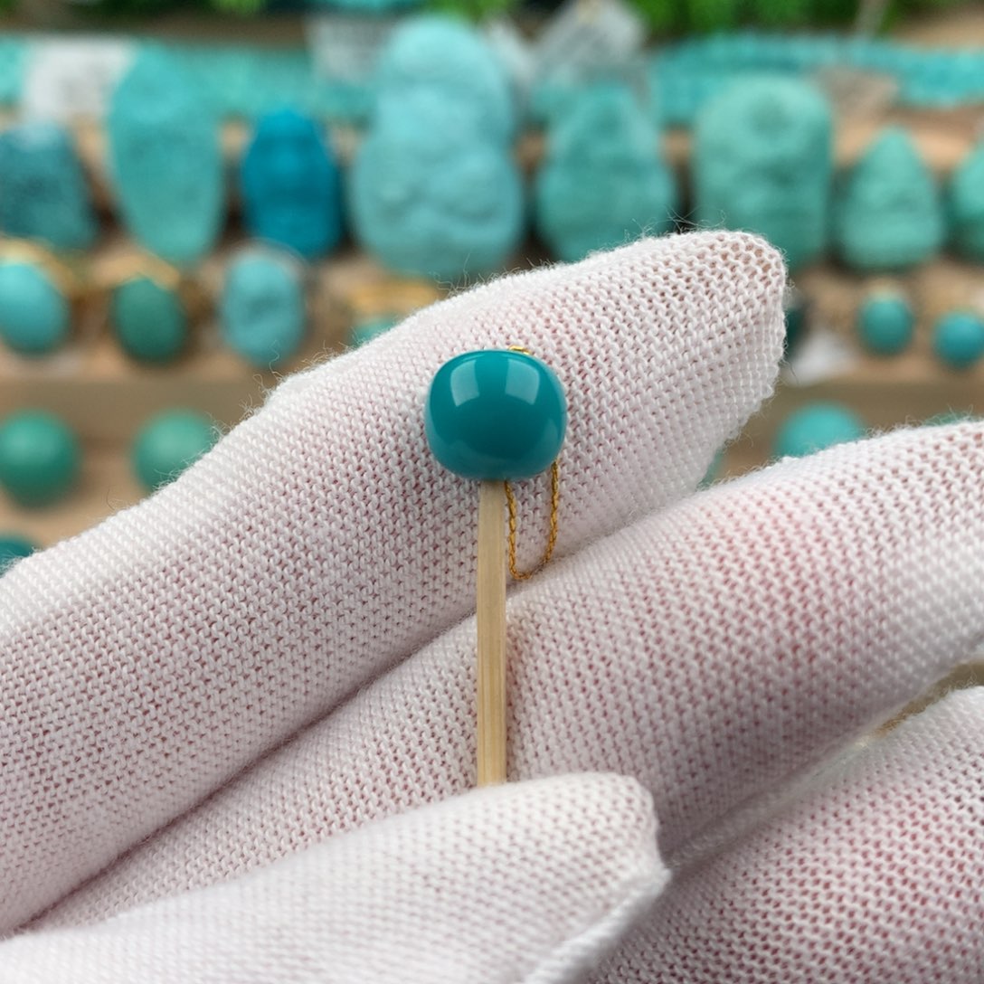 绿松石配饰未镶嵌卡8*7.5