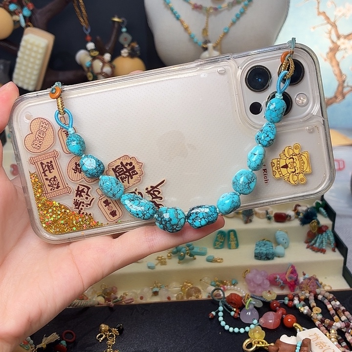 手工编织双头手机挂件